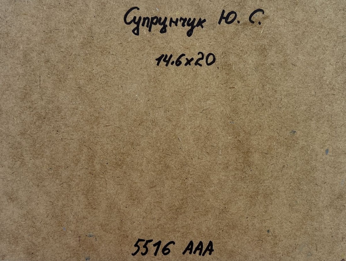 Oil painting The river flows past the village Yuriy Suprunchuk - 8