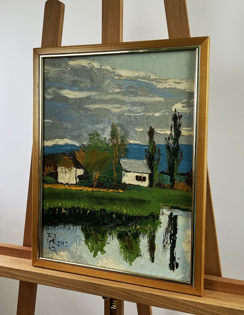 Oil painting The comfort of rural silence Oleksandr Gukalov - 2