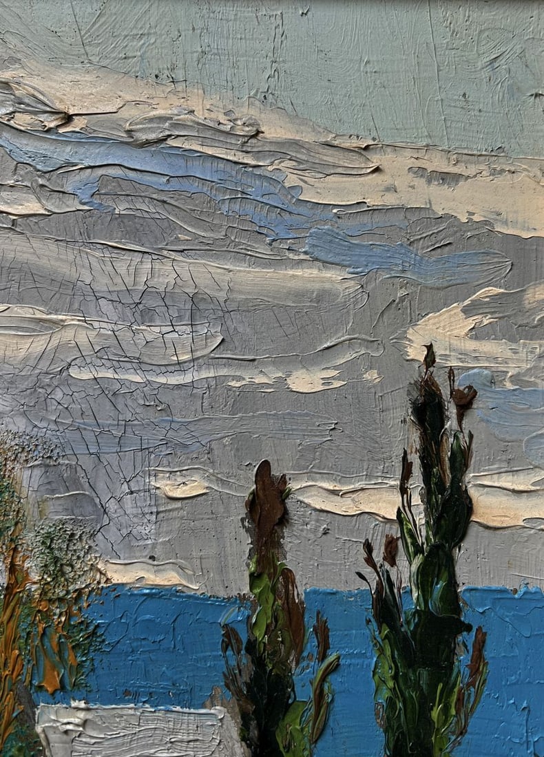 Oil painting The comfort of rural silence Oleksandr Gukalov - 4