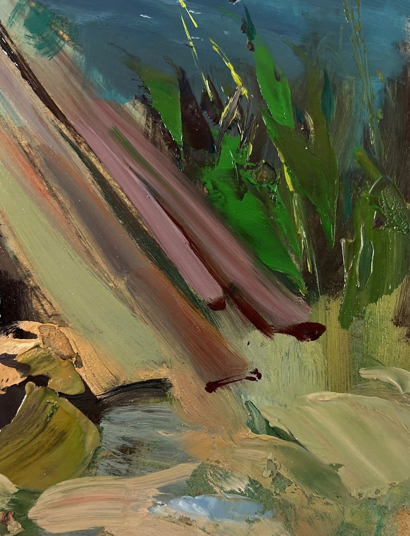 Oil painting Children are walking by the river Yuriy Suprunchuk - 8