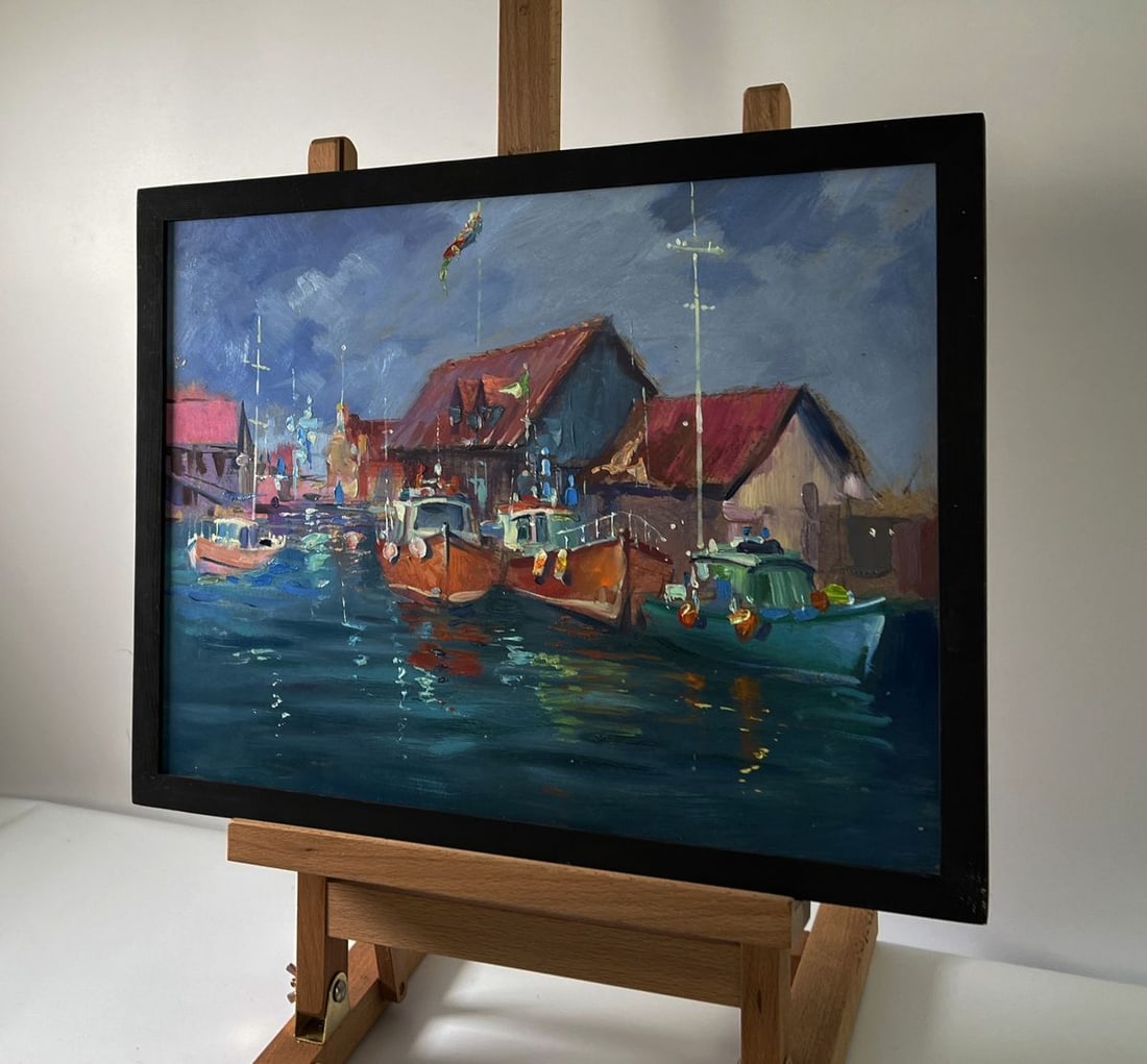 Oil painting City on the water Yuriy Suprunchuk - 2