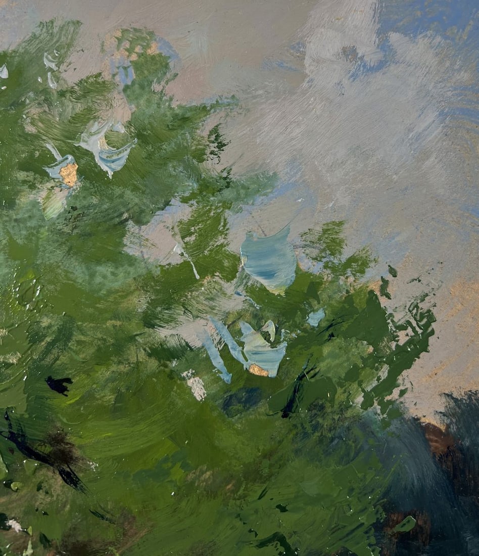 Oil painting River near the village Yuriy Suprunchuk - 4