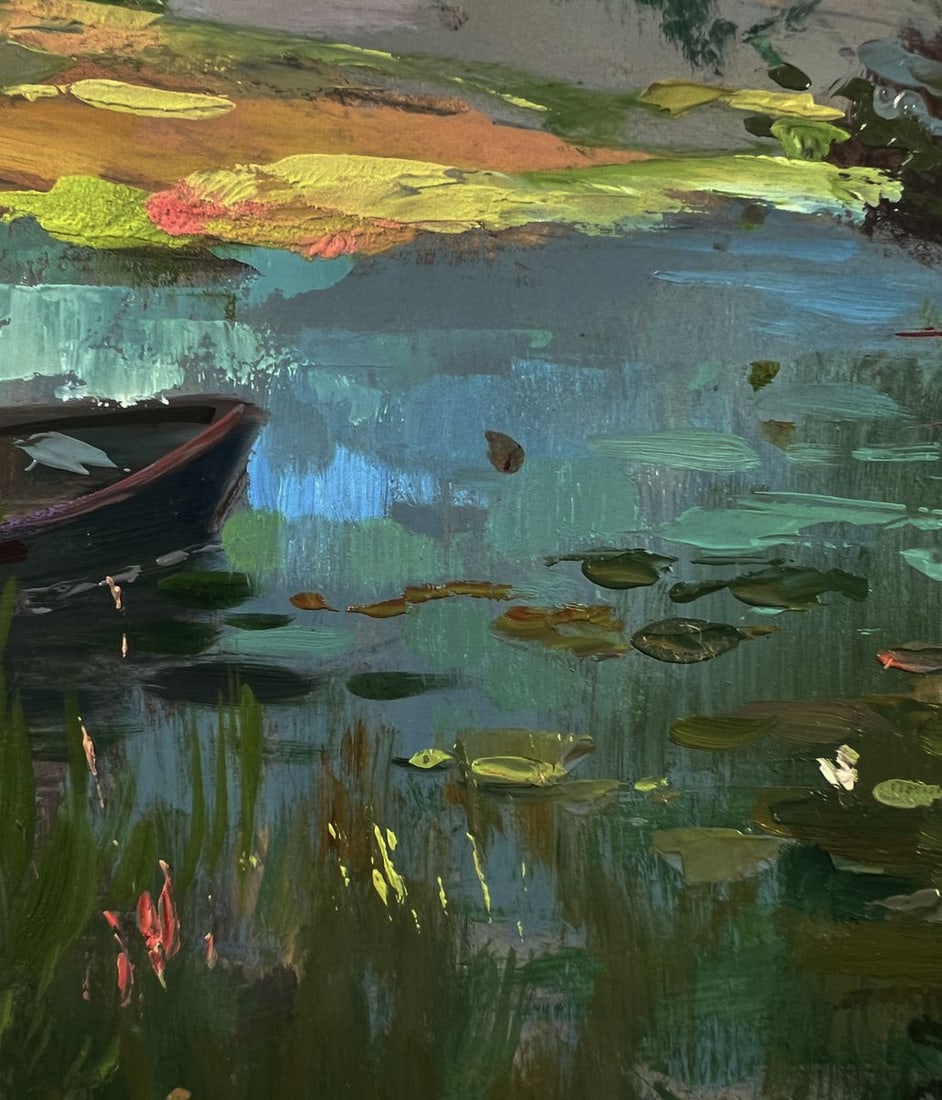 Oil painting River near the village Yuriy Suprunchuk - 8