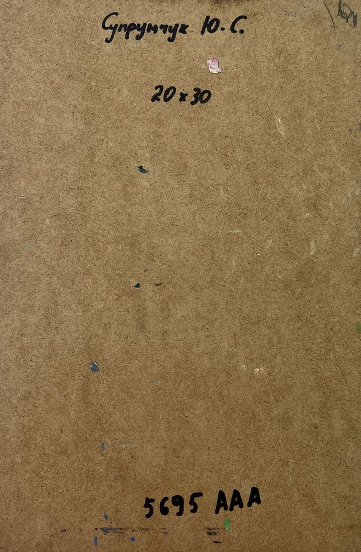 Oil painting Girl on the river bridge Yuriy Suprunchuk - 9