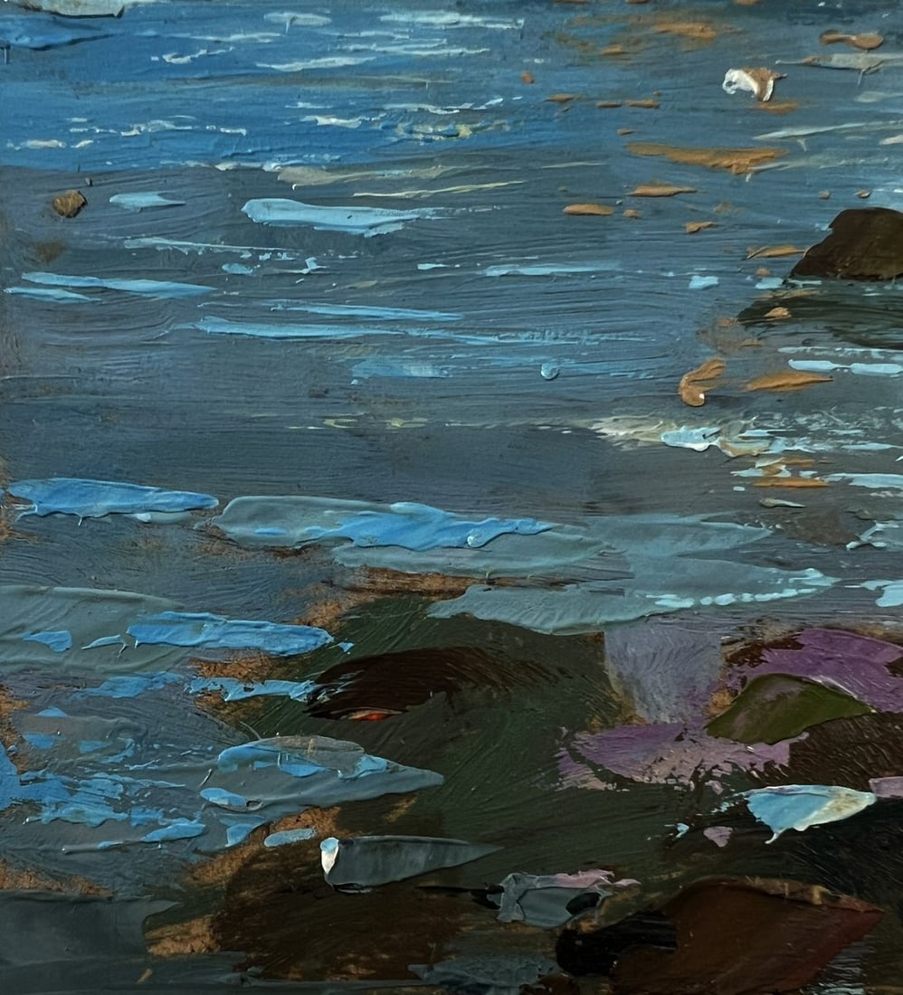 Oil painting A sailboat on the river Yuriy Suprunchuk - 6