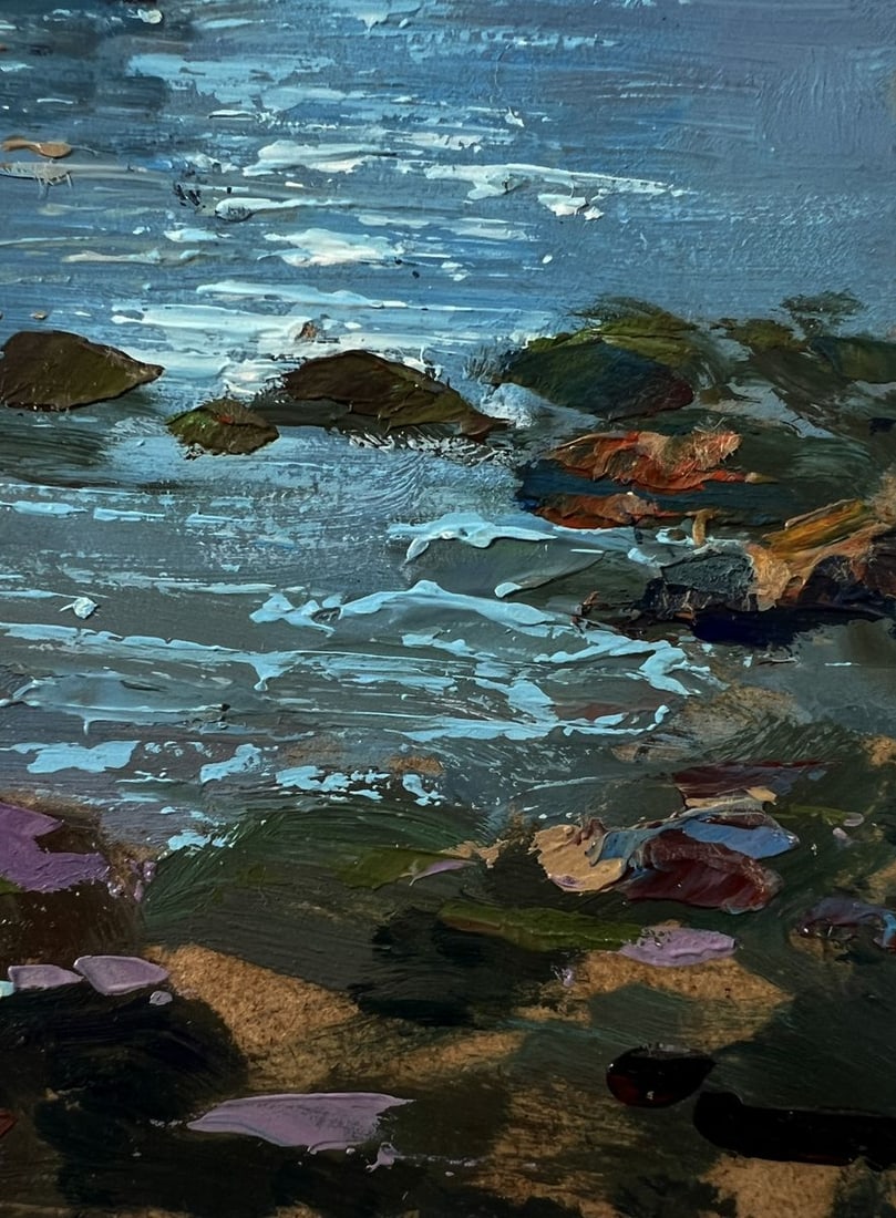 Oil painting A sailboat on the river Yuriy Suprunchuk - 7