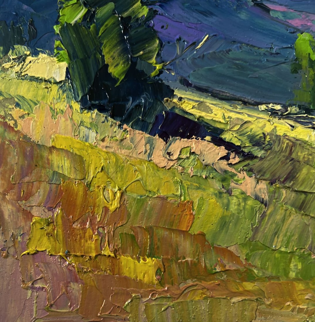 Oil painting The river flows along the forest Boris Serdyuk - 7