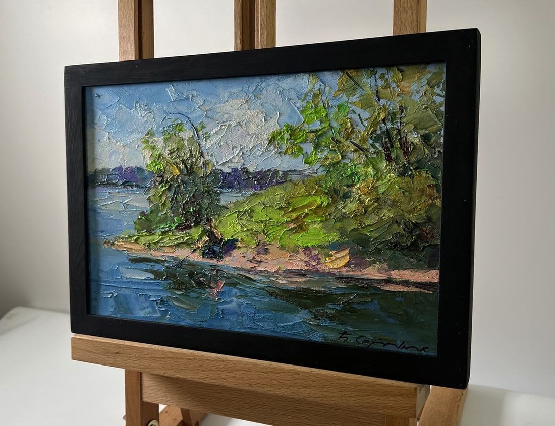 Oil painting Morning fishing Boris Serdyuk - 2