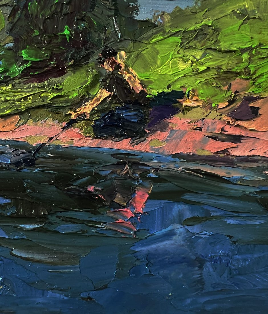 Oil painting Morning fishing Boris Serdyuk - 8