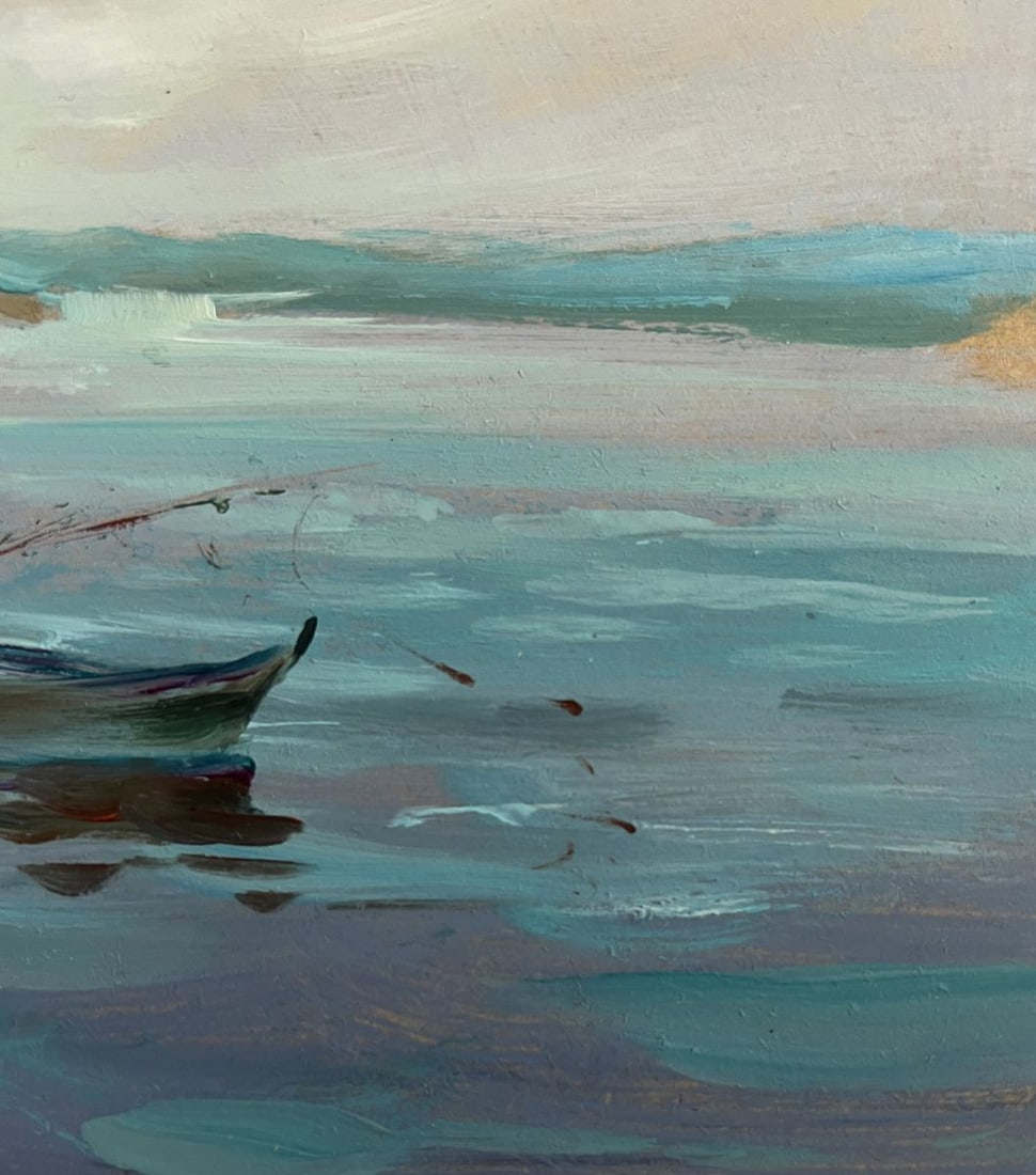 Oil painting Summer quiet fishing Yuriy Suprunchuk - 9