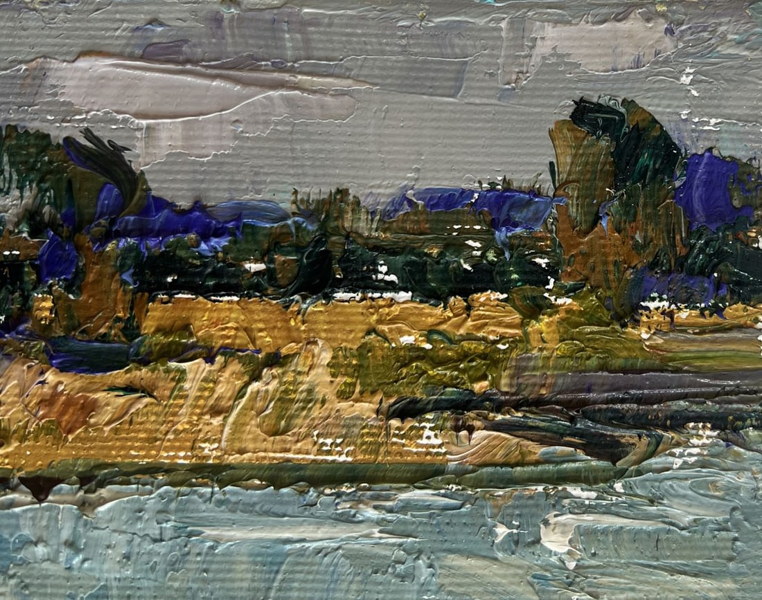 Oil painting At the watering hole Alex Kalenyuk - 5