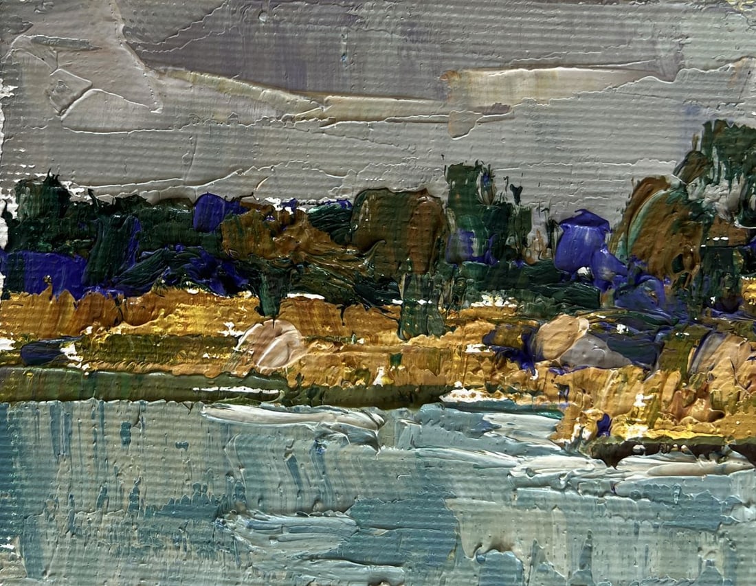 Oil painting At the watering hole Alex Kalenyuk - 6