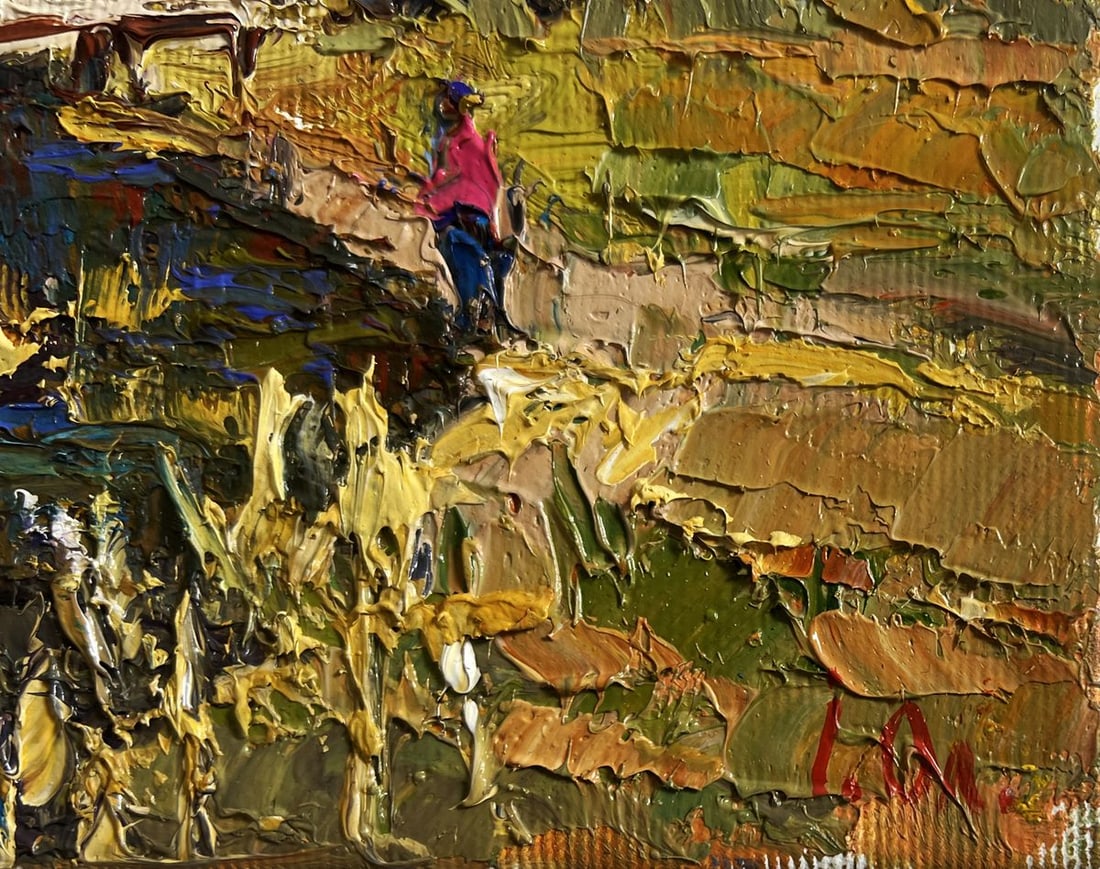 Oil painting Near a quiet river Alex Kalenyuk - 7