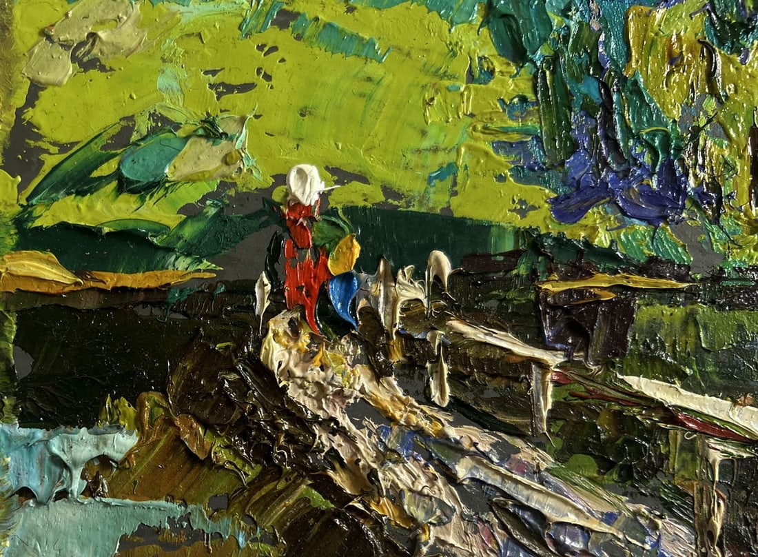 Oil painting On the spring river Alex Kalenyuk - 5