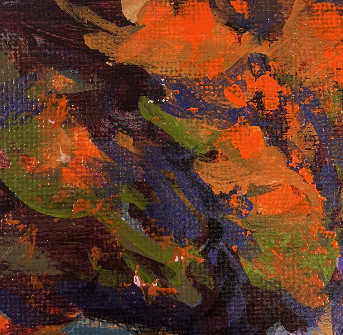 Acrylic painting Mountain river Mykhailo Patskan - 6