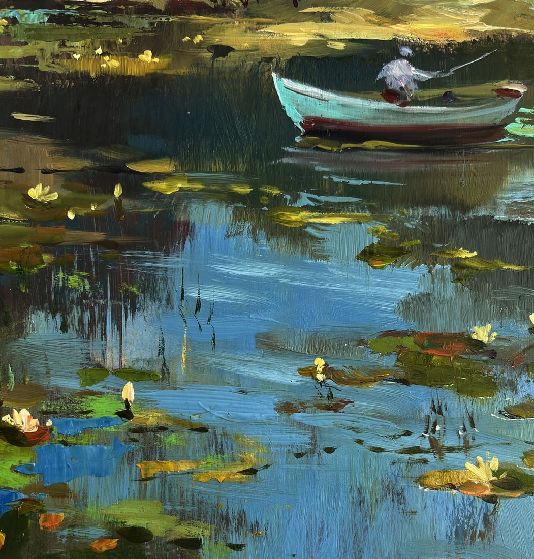 Oil painting Quiet fishing Yuriy Suprunchuk - 8