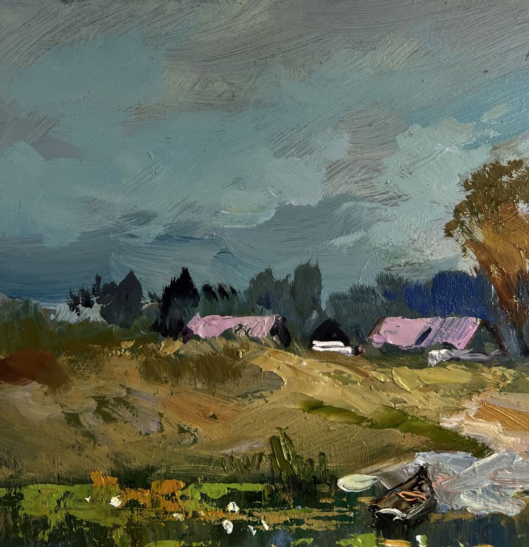 Oil painting Crossing to the other bank Yuriy Suprunchuk - 6