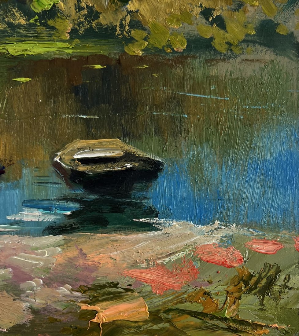 Oil painting Crossing to the other bank Yuriy Suprunchuk - 9