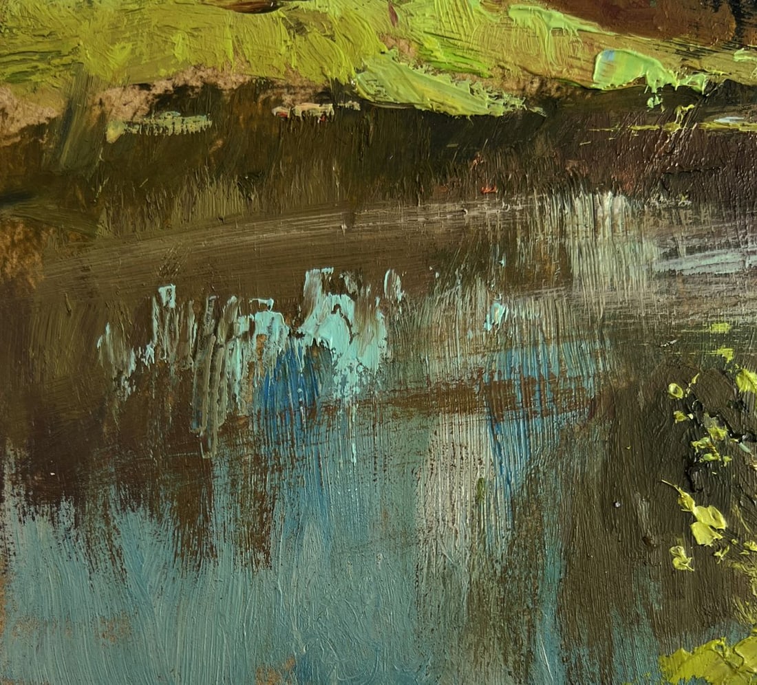 Oil painting Summer winding river Yuriy Suprunchuk - 6