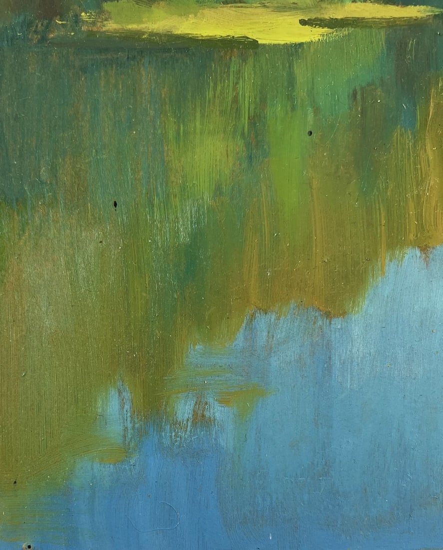 Oil painting Summer green forest Mykhailo Burdylo - 7