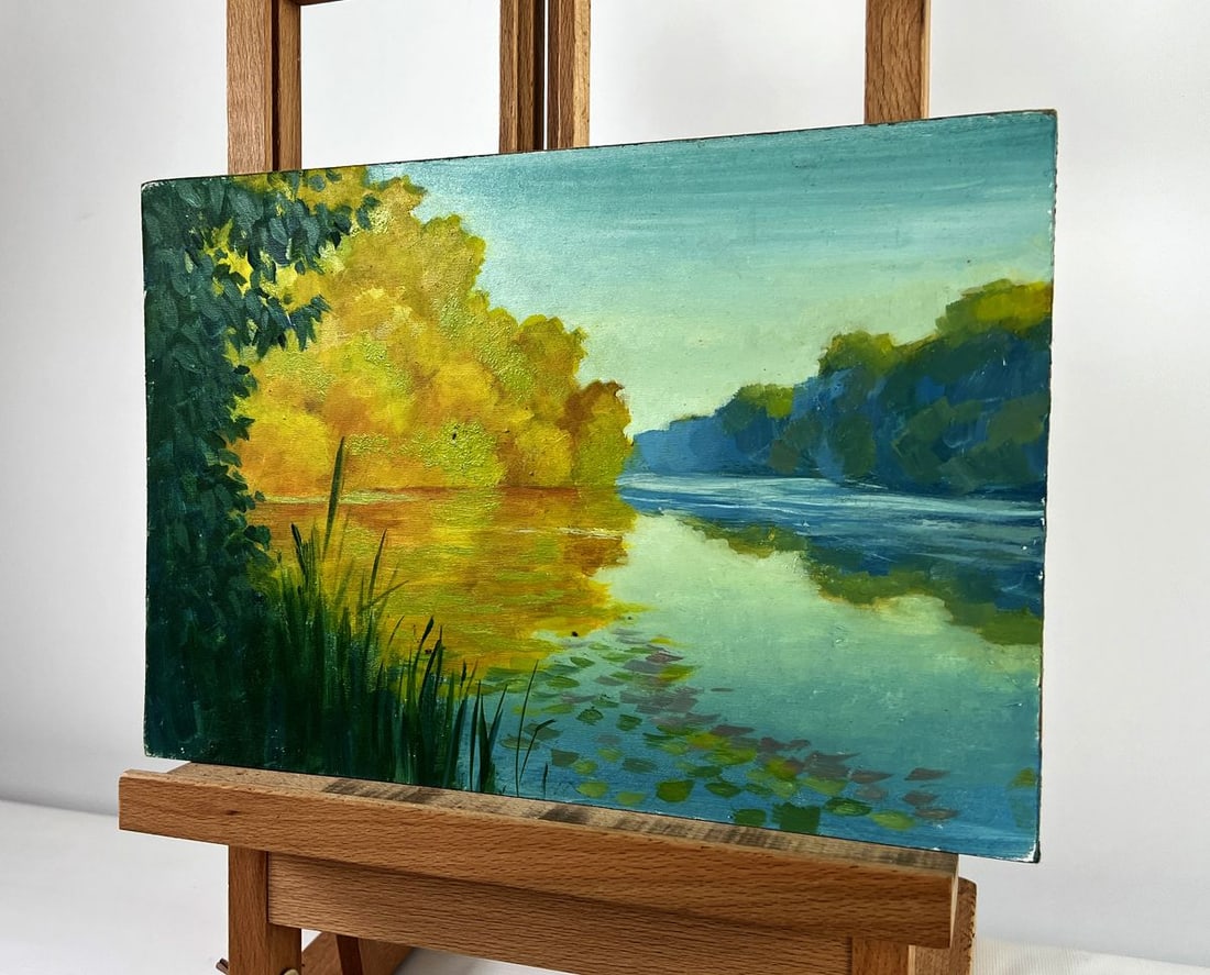 Oil painting Autumn landscape Mykhailo Burdylo - 2