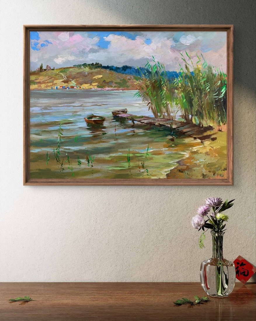 Oil painting Covered in clouds Yuriy Suprunchuk - 2