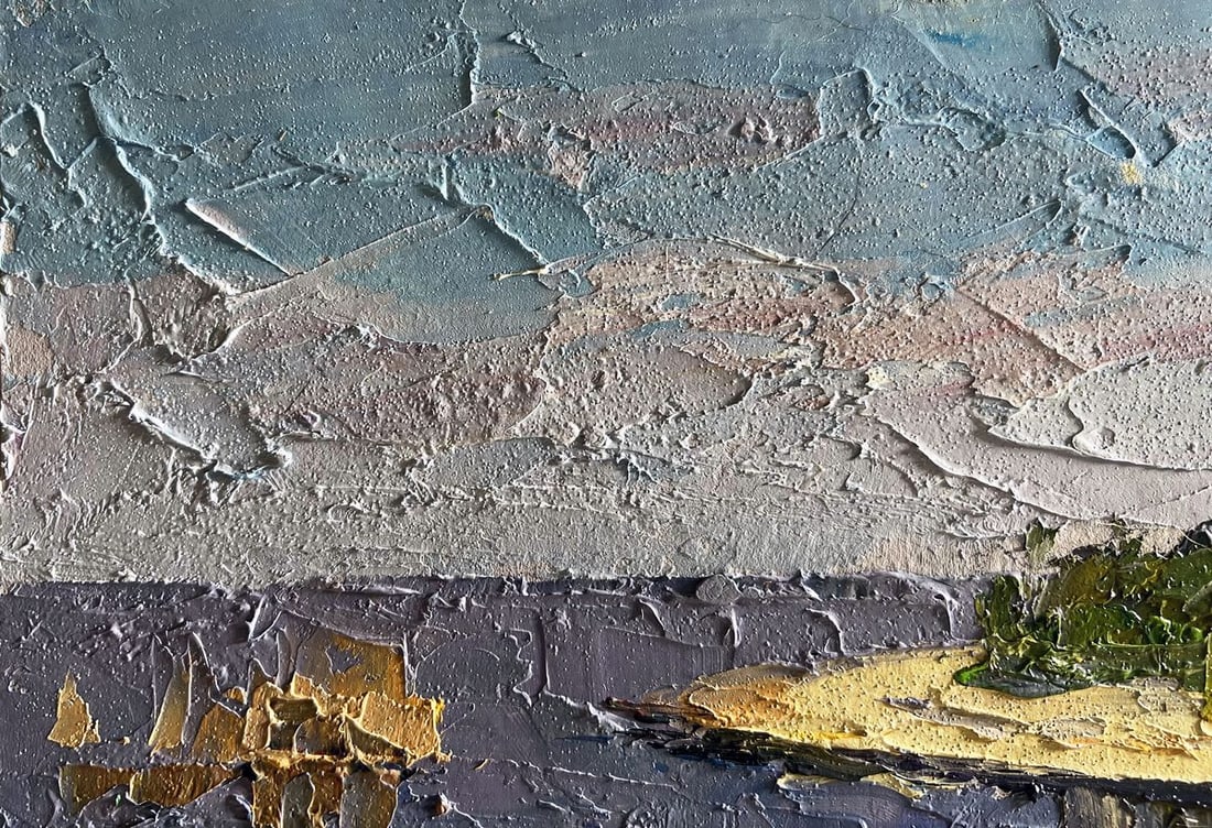 Oil painting Summer day by the shore Boris Serdyuk - 4