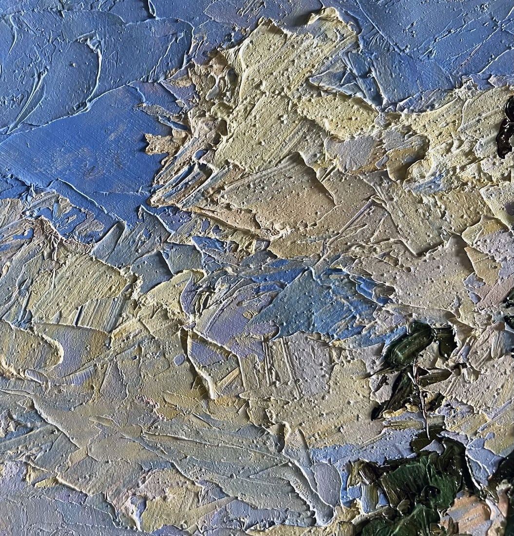 Oil painting Sand cliff by the river Boris Serdyuk - 4