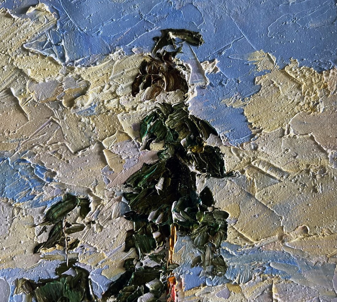 Oil painting Sand cliff by the river Boris Serdyuk - 5