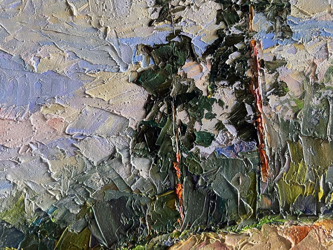 Oil painting Sand cliff by the river Boris Serdyuk - 7