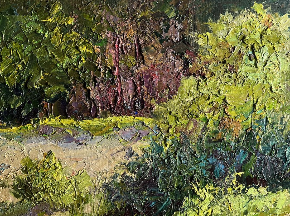 Oil painting Summer vacation on the river Boris Serdyuk - 6