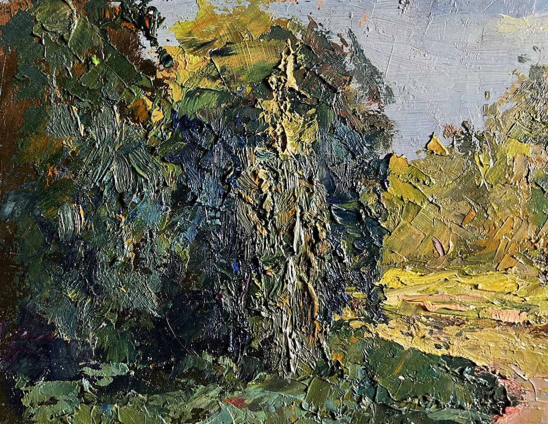 Oil painting Forest along the river Boris Serdyuk - 4