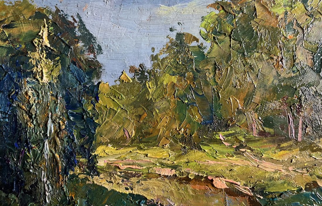 Oil painting Forest along the river Boris Serdyuk - 5