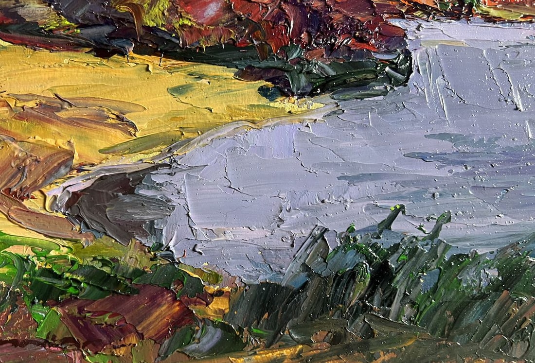 Oil painting The beauty of an autumn evening Boris Serdyuk - 8