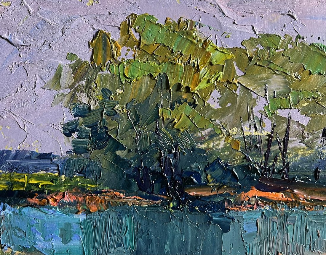 Oil painting On the golden shore Boris Serdyuk - 4