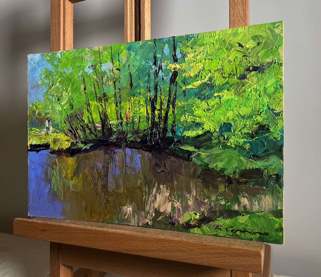 Oil painting Warm days of spring Boris Serdyuk - 2