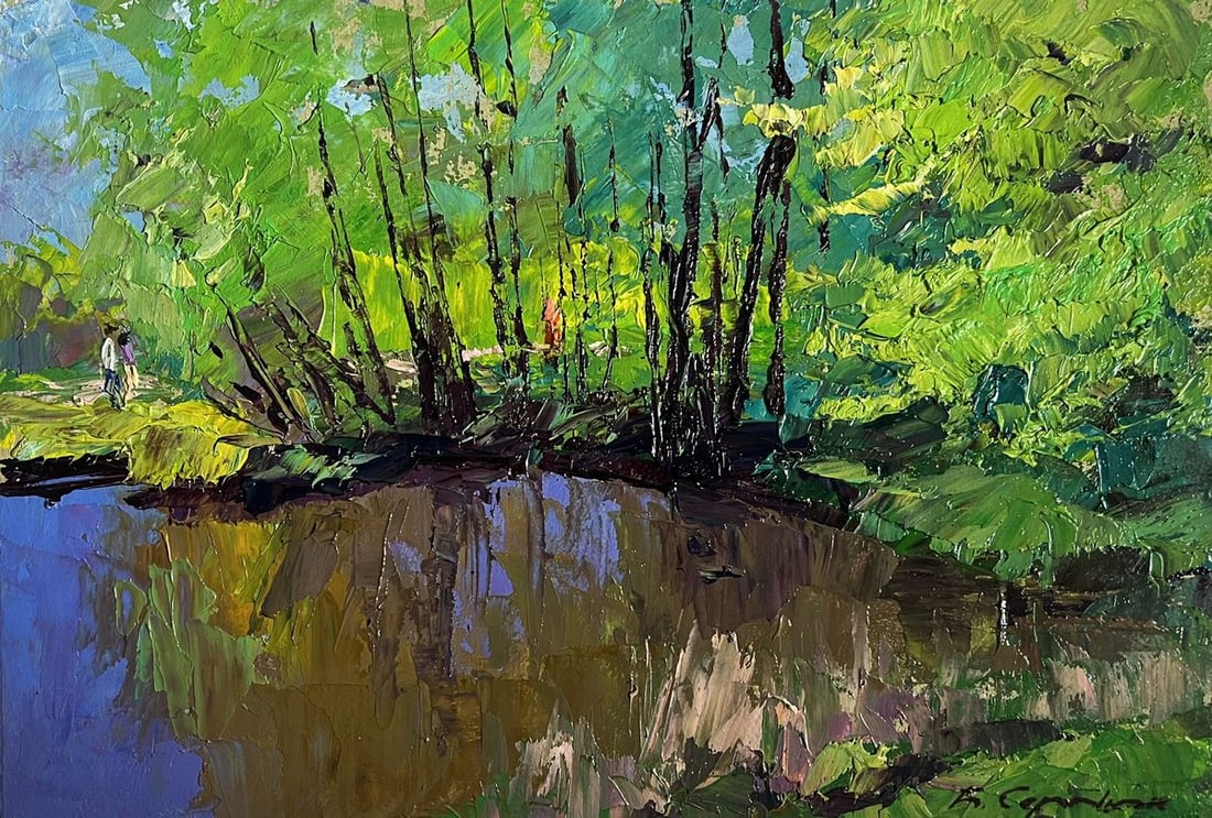 Oil painting Warm days of spring Boris Serdyuk - 3