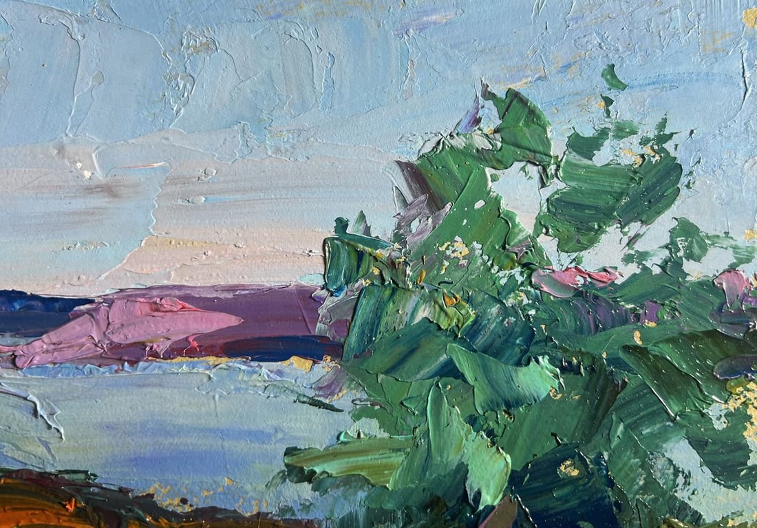 Oil painting The road to the river Boris Serdyuk - 6