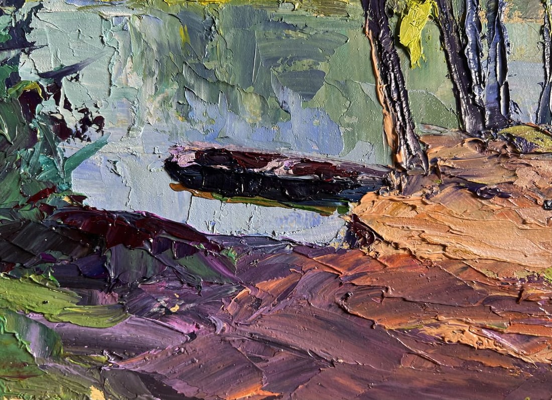 Oil painting A secluded place in nature Boris Serdyuk - 7