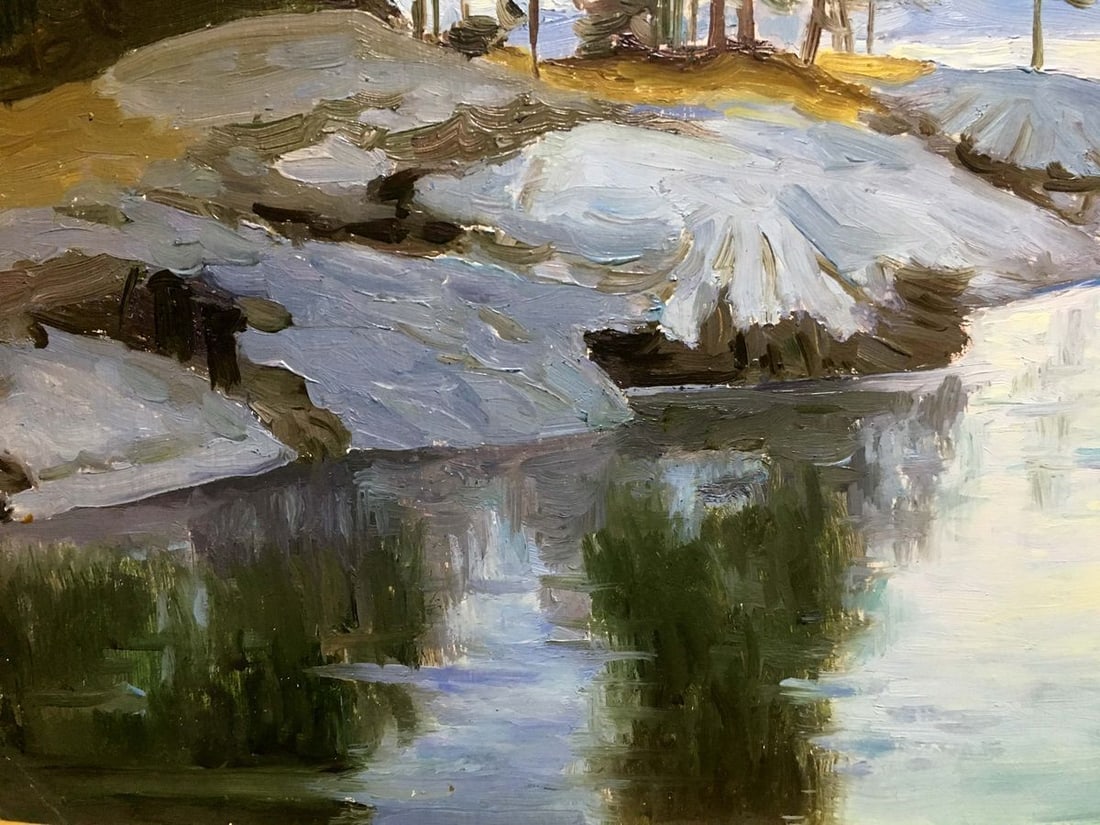 River oil painting Art & Collectibles - 5