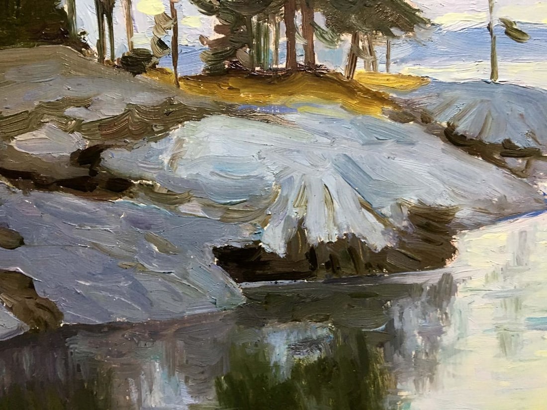 River oil painting Art & Collectibles - 6