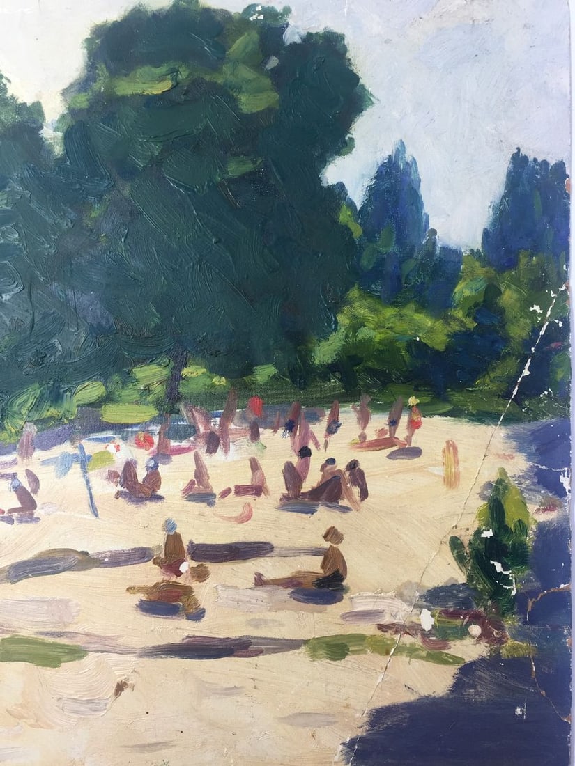 Oil painting Rest zone original picture painter - 2