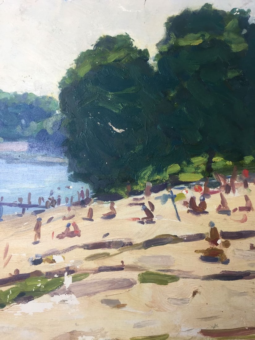 Oil painting Rest zone original picture painter - 3