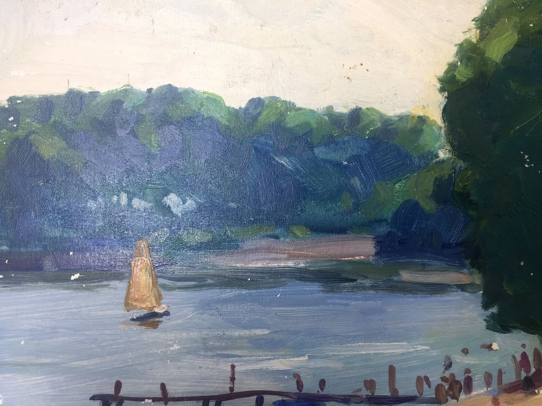 Oil painting Rest zone original picture painter - 6