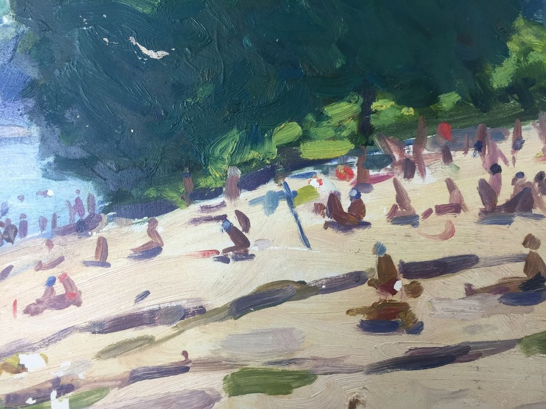 Oil painting Rest zone original picture painter - 7