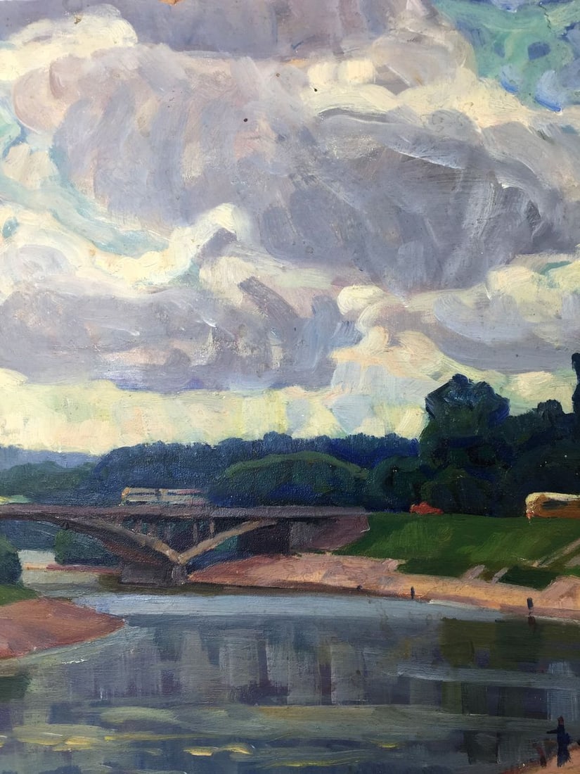 Oil painting Village Rusanovka Khrustalenko Nikolay Alexandrovich - 3