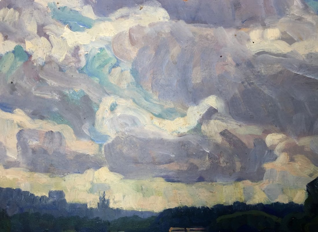 Oil painting Village Rusanovka Khrustalenko Nikolay Alexandrovich - 7