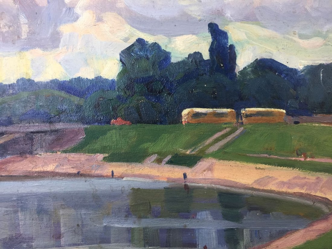 Oil painting Village Rusanovka Khrustalenko Nikolay Alexandrovich - 9