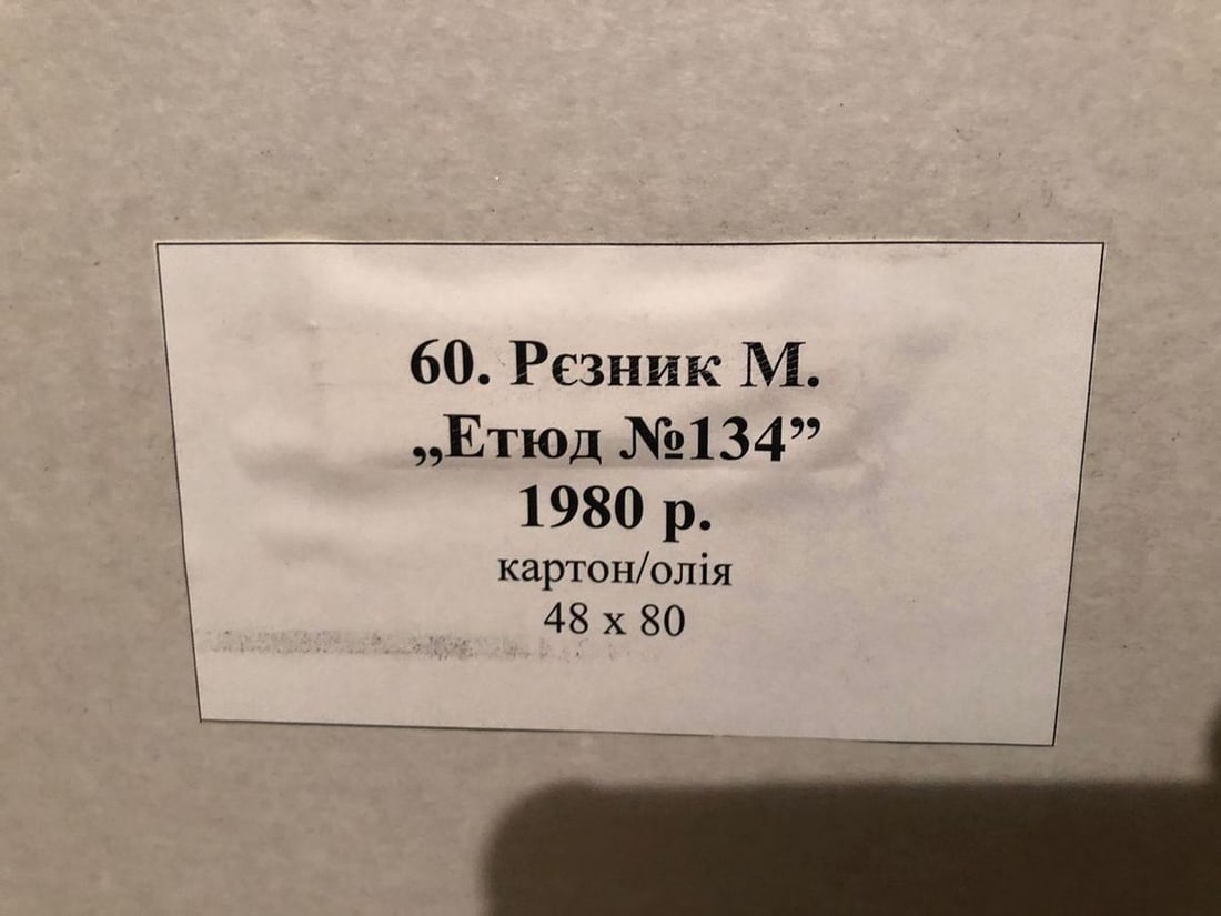 Oil painting Etude Mykola Reznik - 8