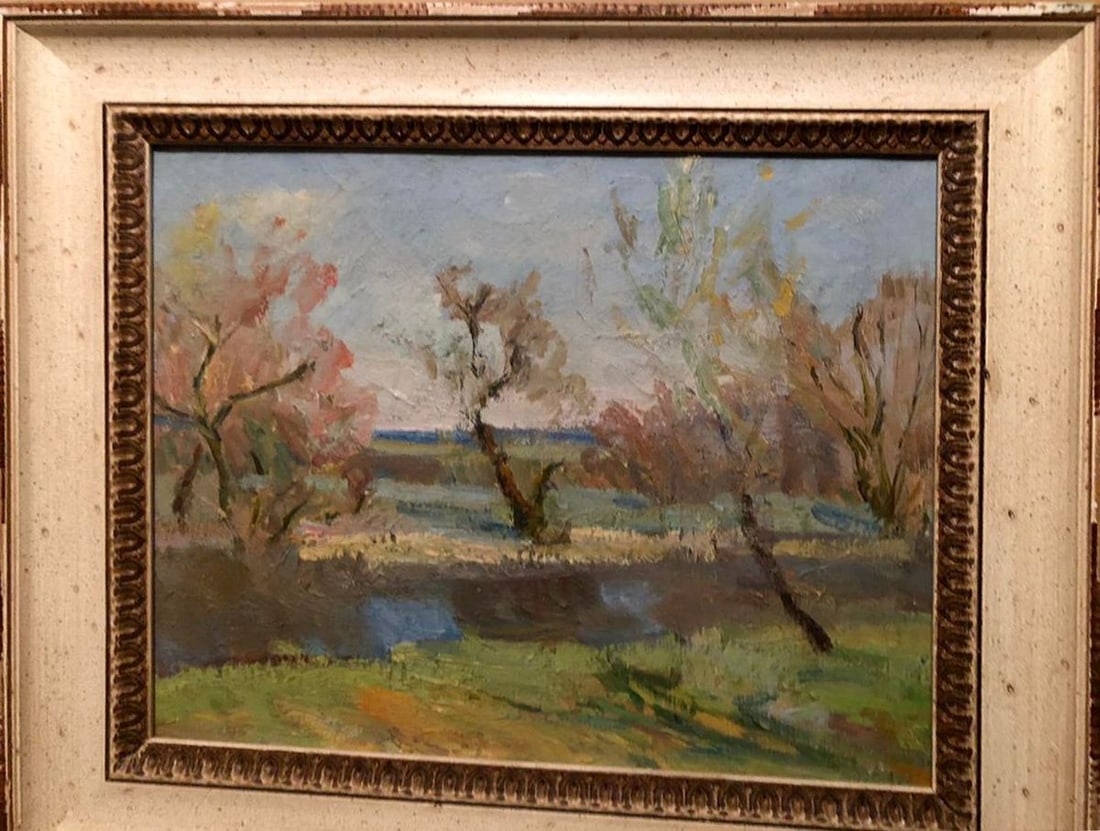 Oil painting Gorenka village Kogan-Shats Matvey Borisovich - 2